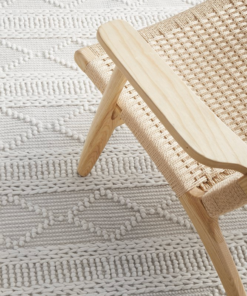 Alternative view of Zoe Wool Rug In White