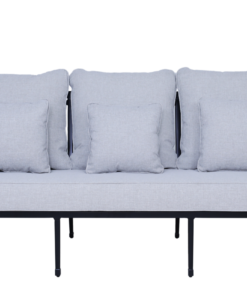 Amalfi Outdoor Black 3 Seater Lounge