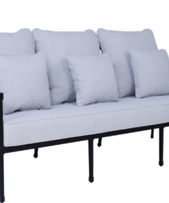 Alternative view of Amalfi Outdoor Black 3 Seater Lounge