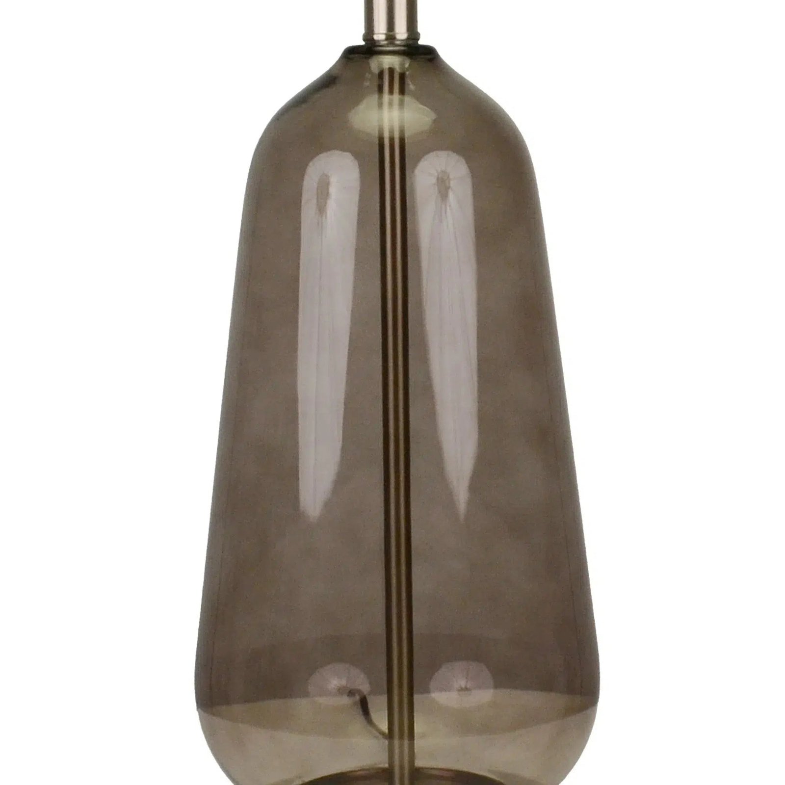Smoke Lamp with Black Linen Shade - Image 3