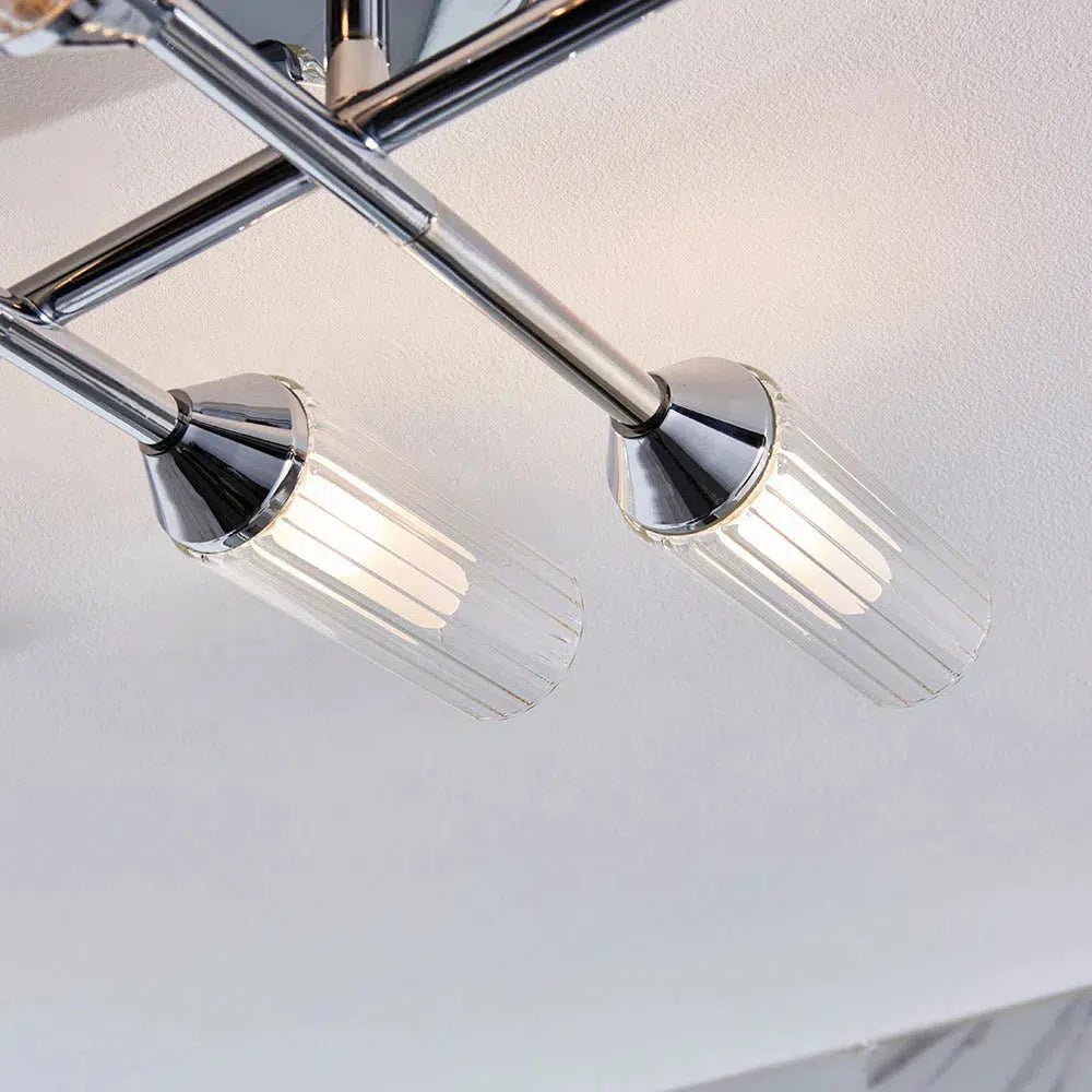 Sunburst - 6 Light Semi Flush - Image 3