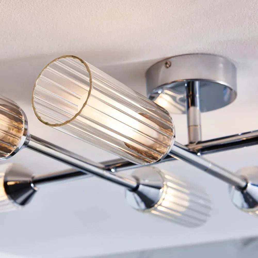 Sunburst - 6 Light Semi Flush - Image 6