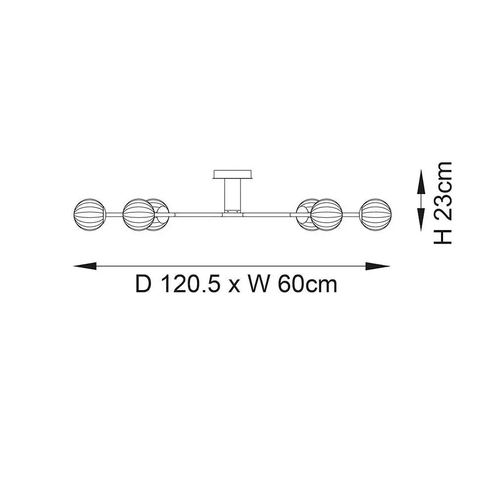 Swanson - 6 Light Semi-Flush - Image 6