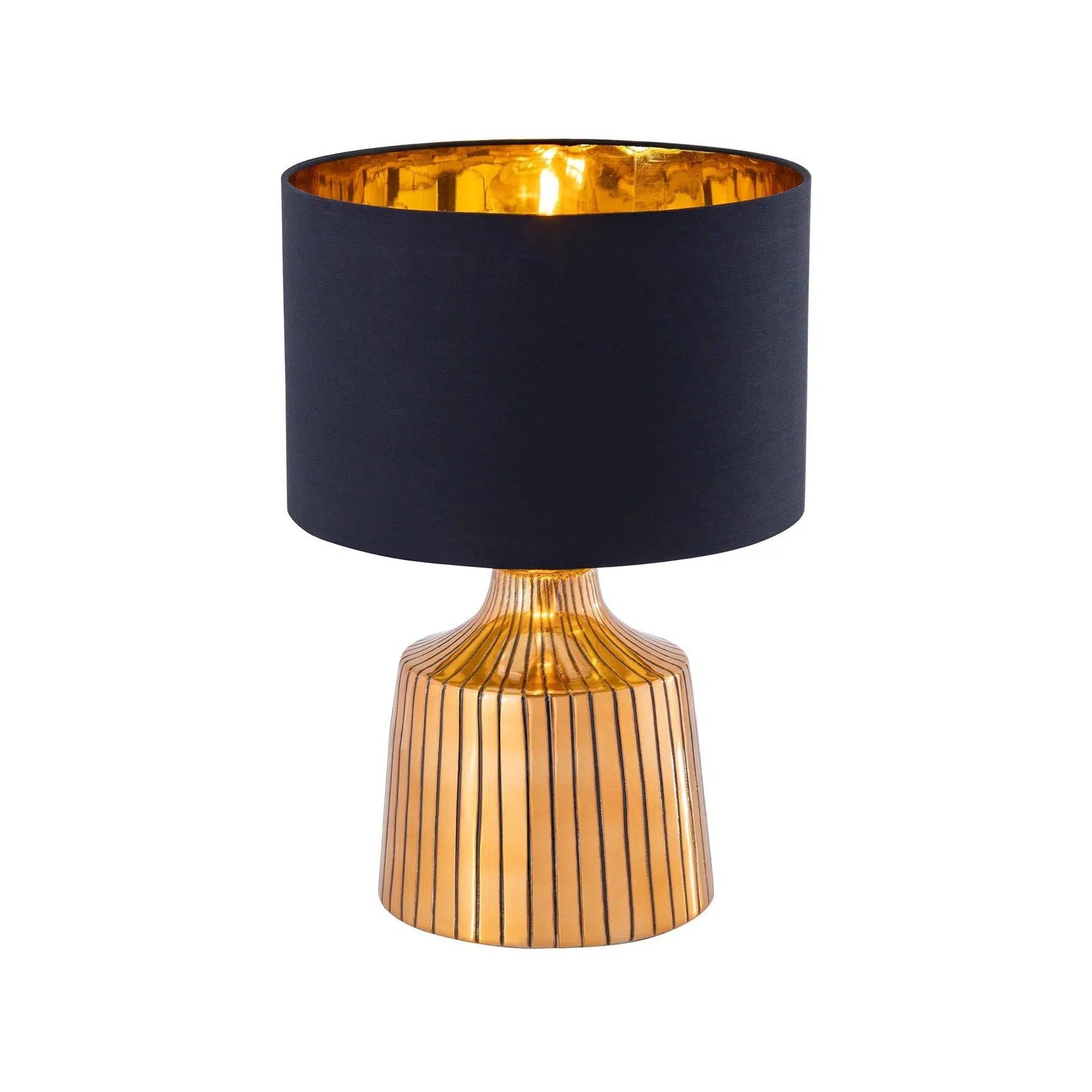 Textured Antique Gold Table Lamp - Image 3
