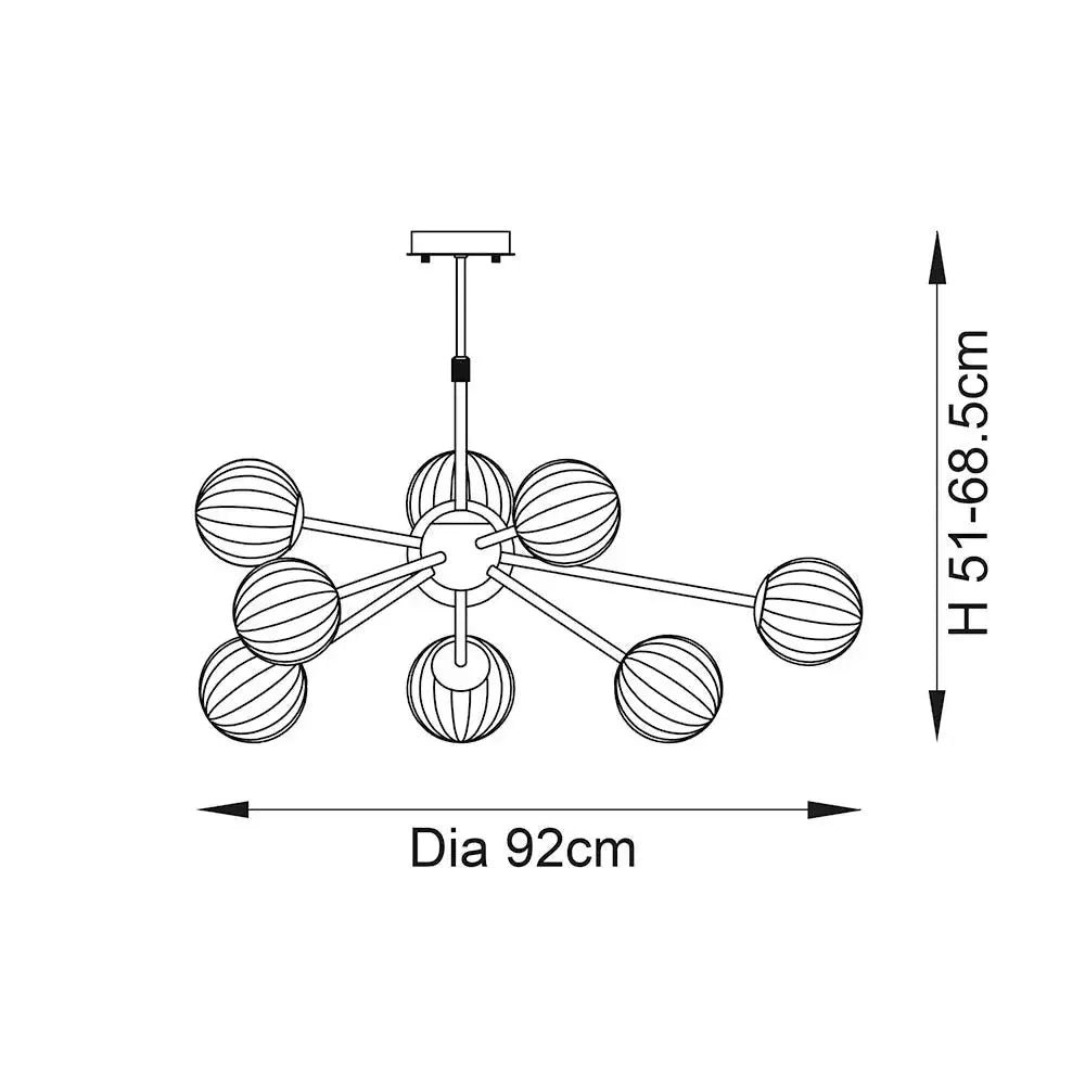 Theodore - 9 Light Pendant - Image 7