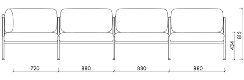 Toom Modular Sofa 4-seater - Image 9