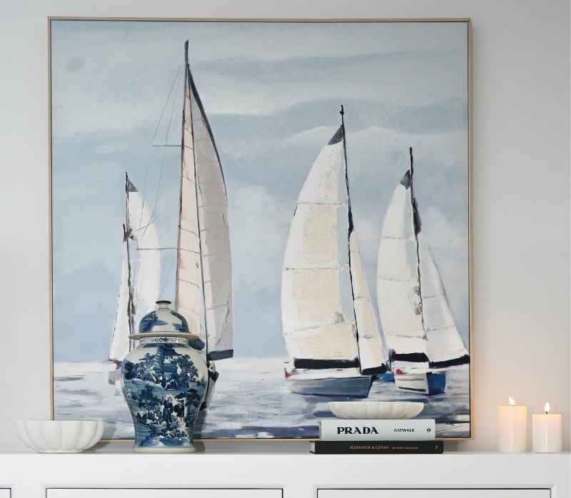 Sail Away Canvas In Antique Silver Frame - Image 7