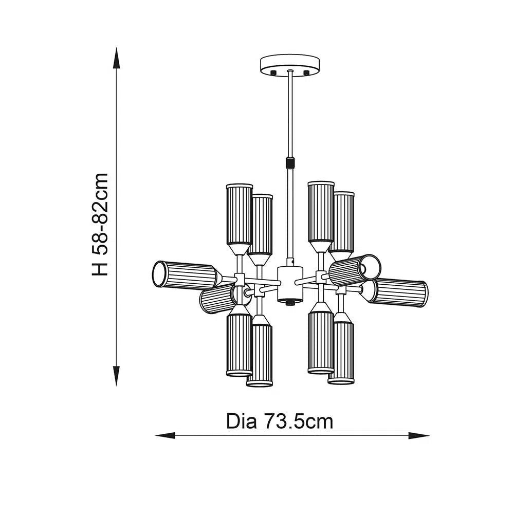 Venus - 12 Light Pendant - Image 8