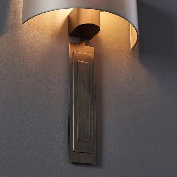 Violeta - Flat Panel Wall Light With Mink Shade - Image 6