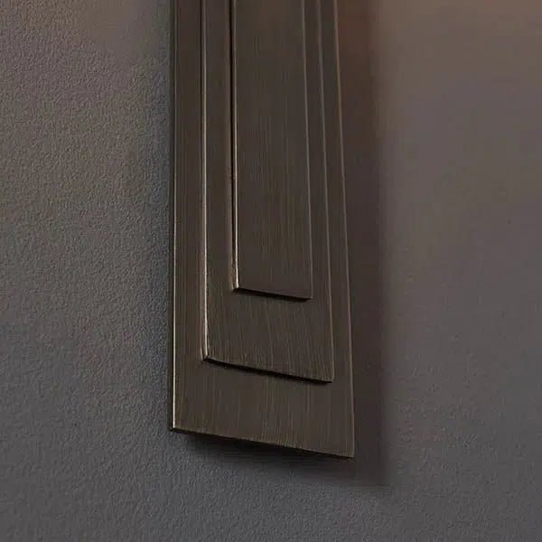 Violeta - Flat Panel Wall Light With Mink Shade - Image 7