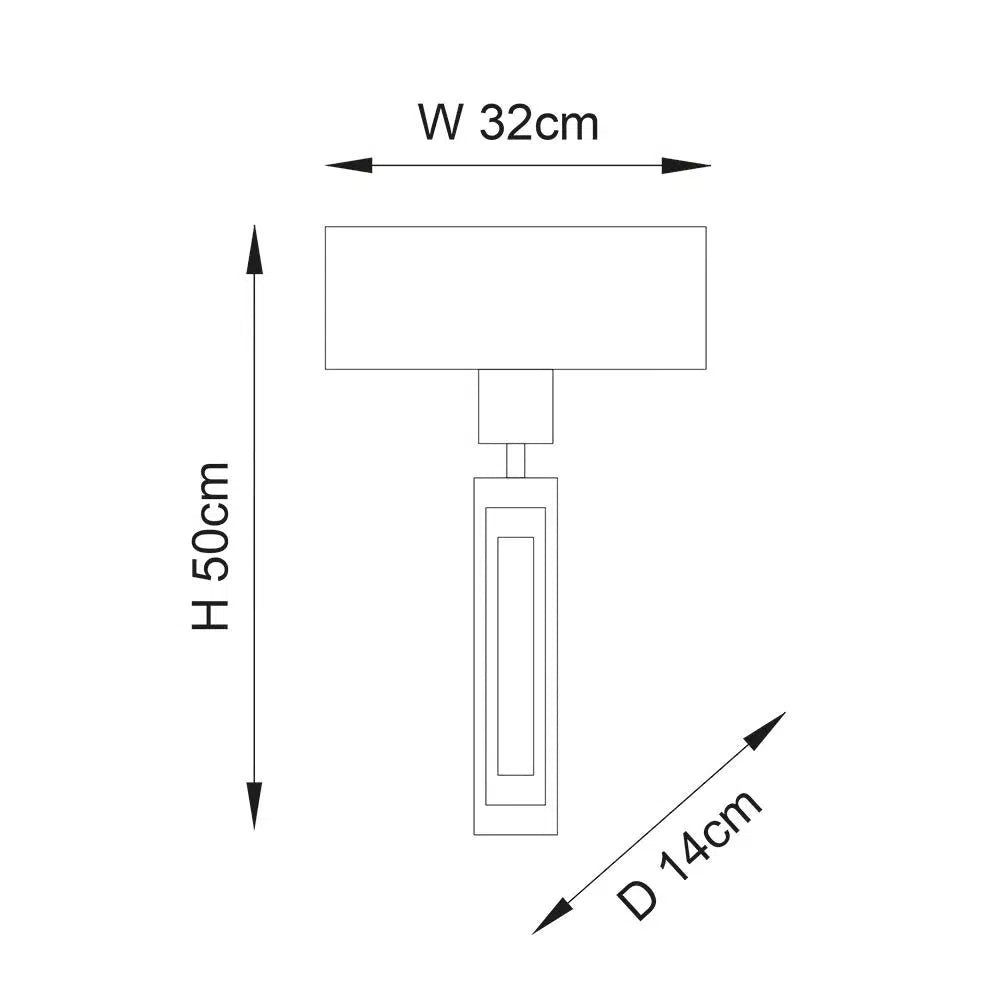 Violeta - Flat Panel Wall Light With Mink Shade - Image 8