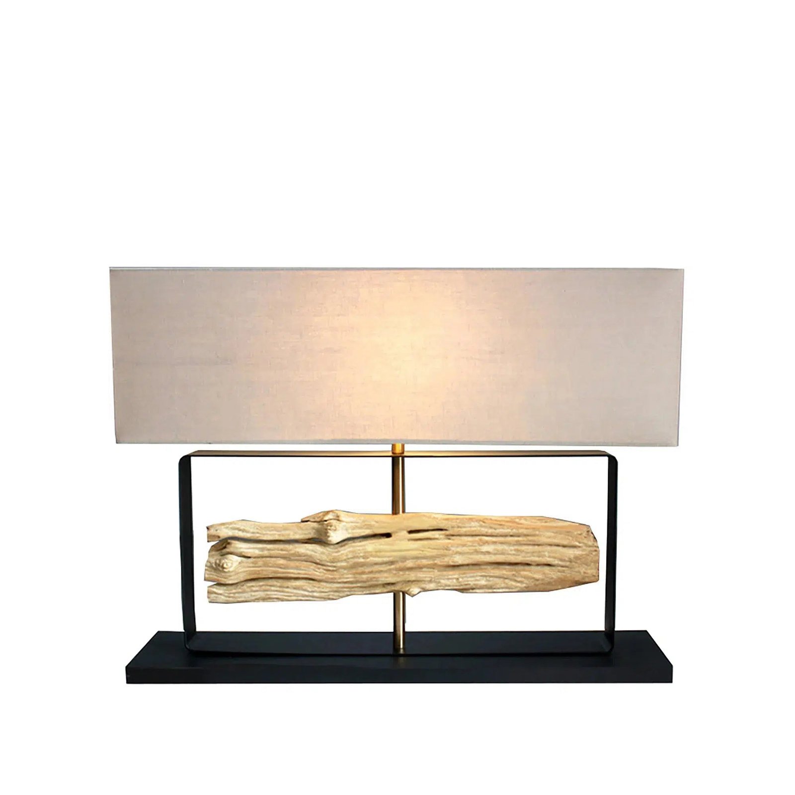 Wana Table Lamp with Rectangular Lamp Shade - Woometron - Furniture Store