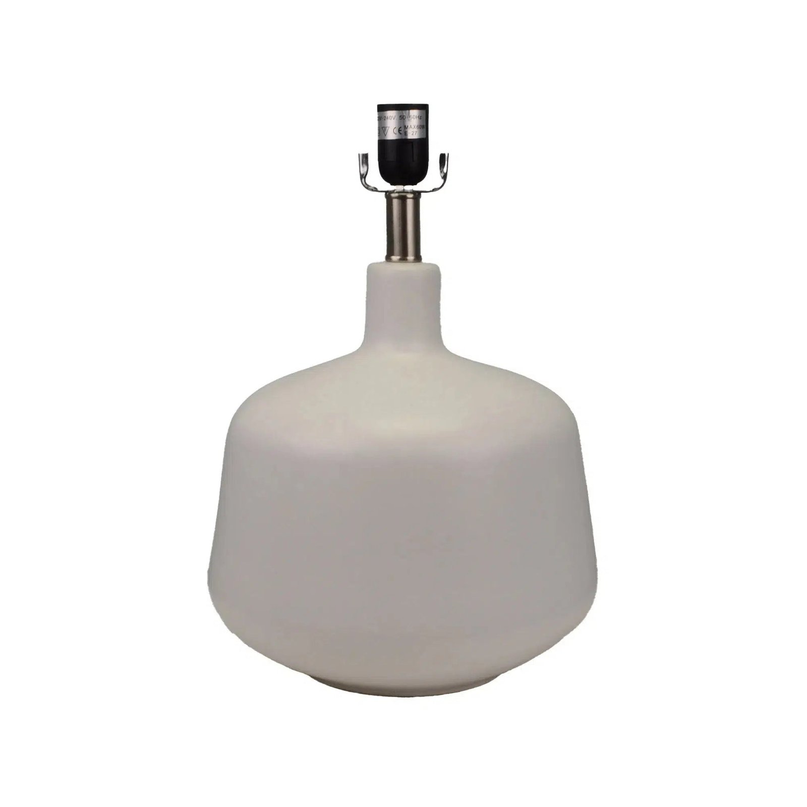 White Lamp with White Shade - Image 2
