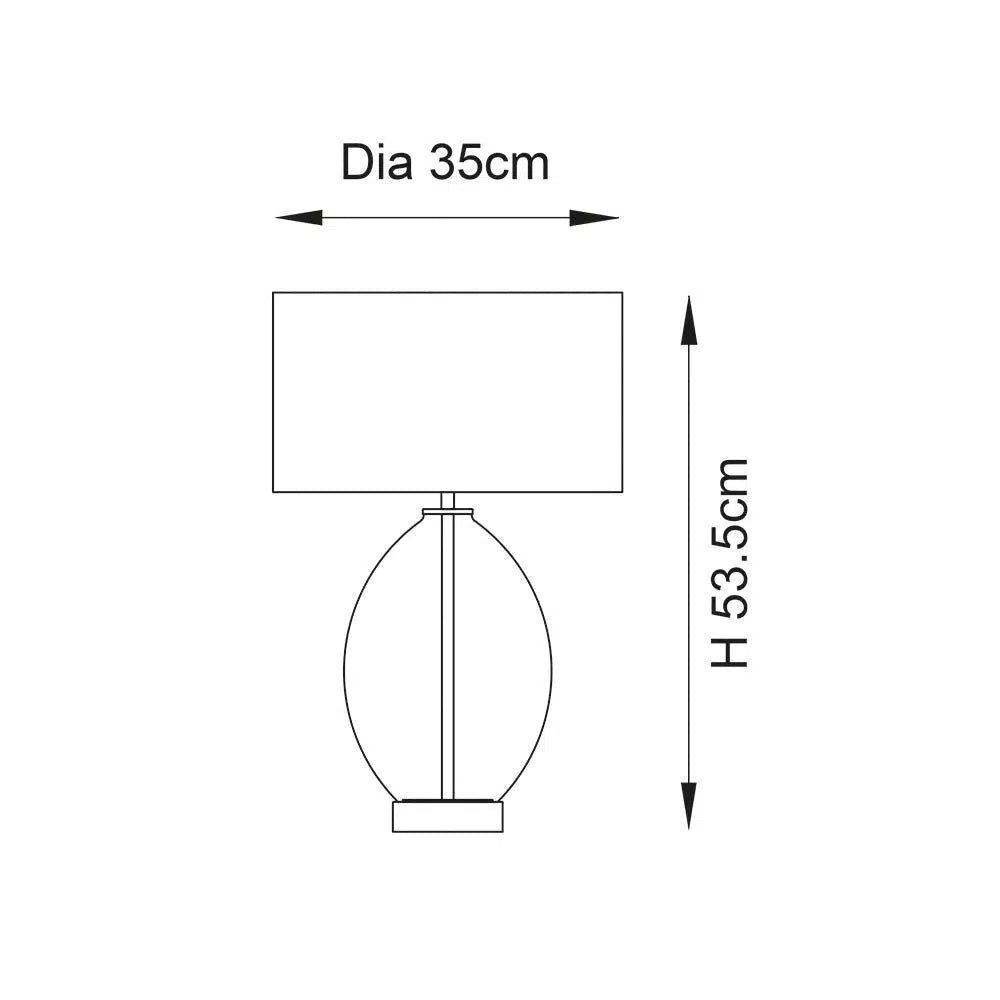 Zana - Glass Touch Table Lamp - Image 7