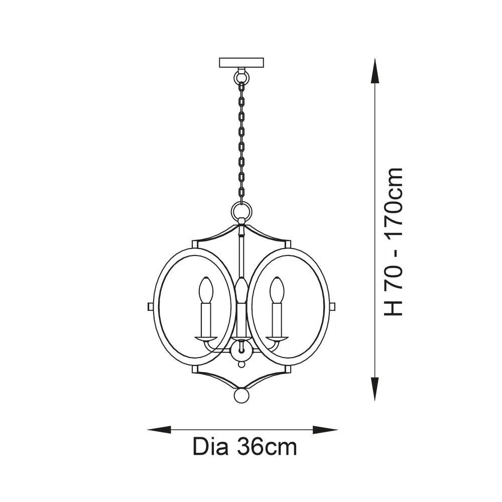 Zena - Circular Frame Pendant - Image 7