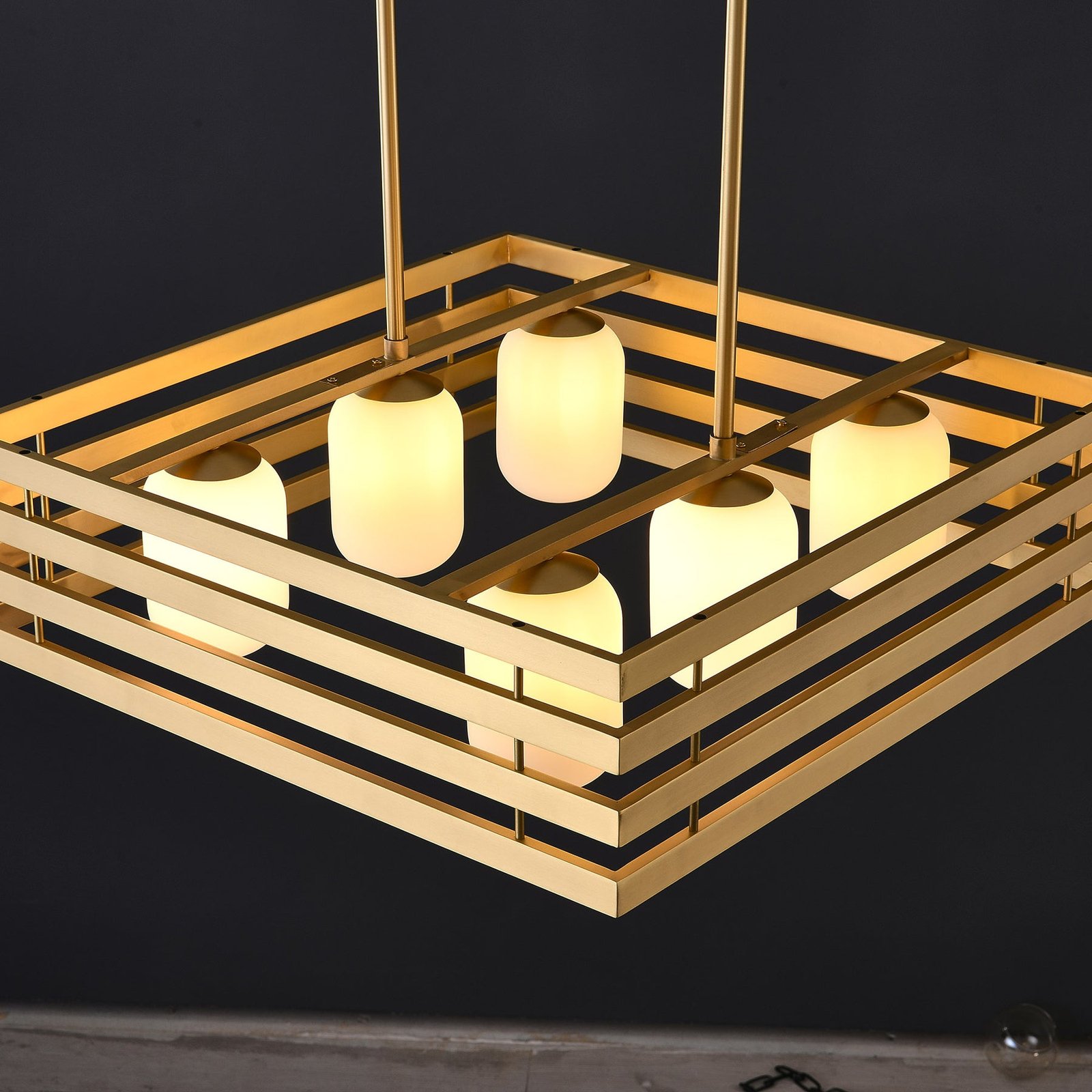 Modern brass pendant light - Image 6