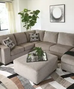 Ballinasloe Right Chaise Sectional with Coffee Table and 2 End Tables