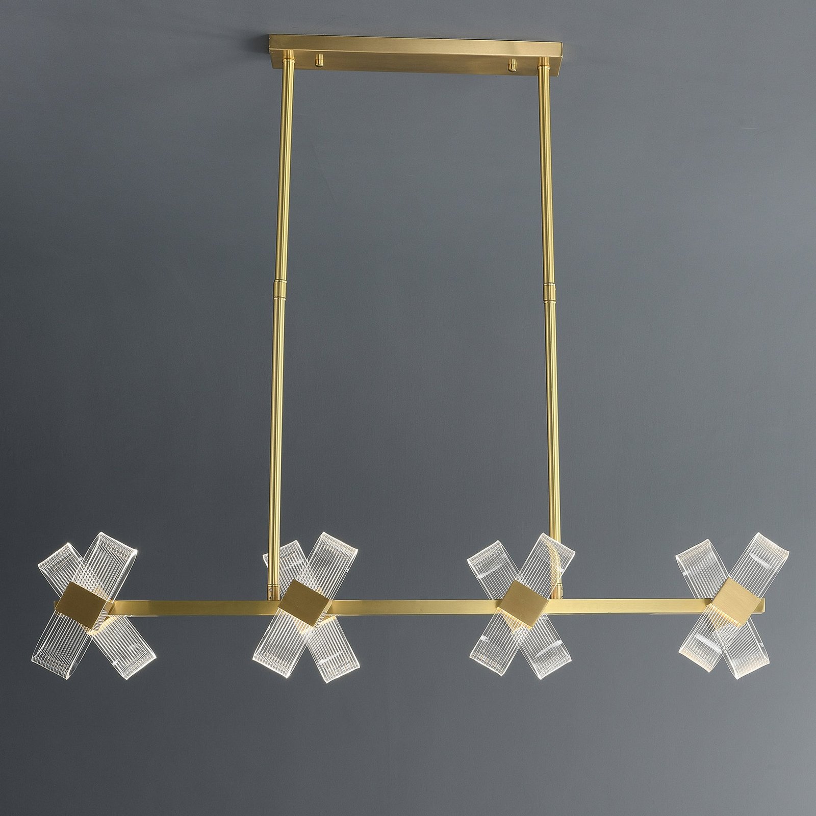 Gold Line Cross Chandelier - Image 10
