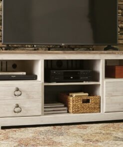 Willowton LG TV Stand w/Fireplace Option