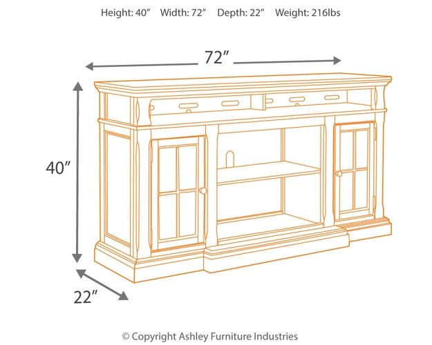 Roddinton XL TV Stand w/Fireplace Option - Image 10