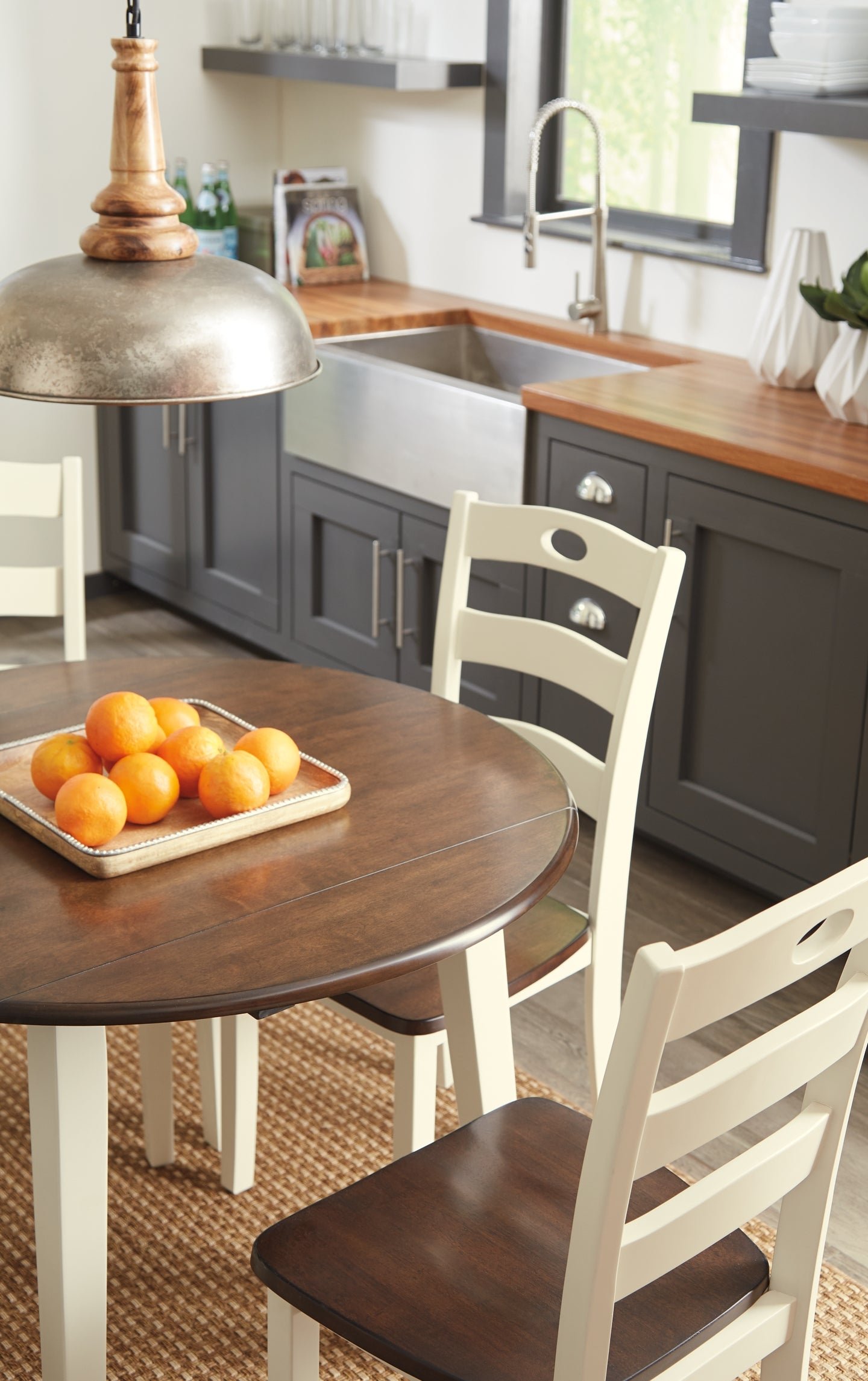 Ashley Express - Woodanville Round DRM Drop Leaf Table - Image 5