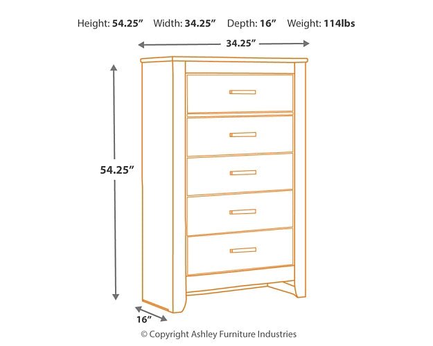 Brinxton Five Drawer Chest - Image 4