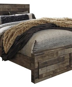 Alternative view of Derekson  Panel Bed With 2 Storage Drawers