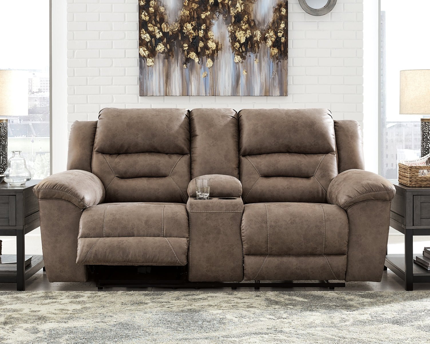 Stoneland DBL REC PWR Loveseat w/Console - Image 10