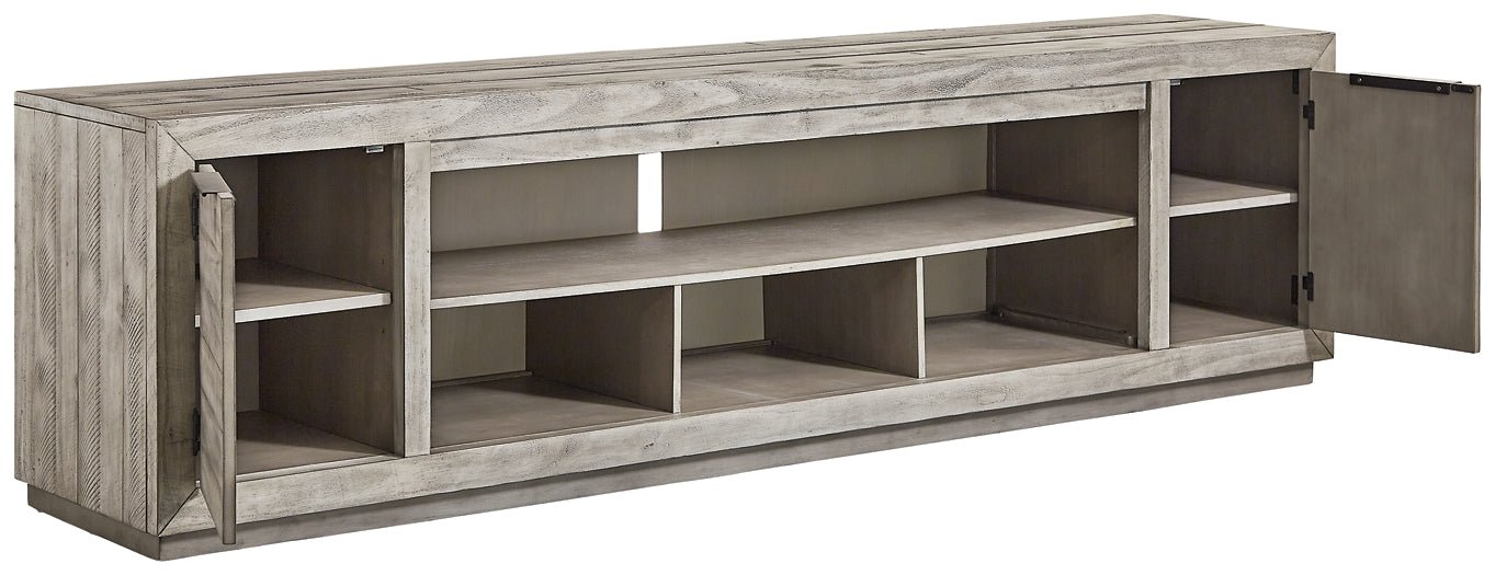 Naydell XL TV Stand w/Fireplace Option - Image 3