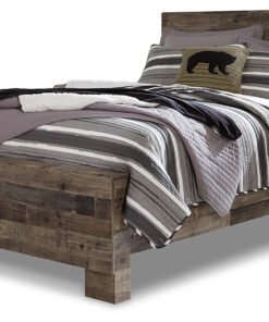 Alternative view of Derekson Full Panel Bed with Mirrored Dresser