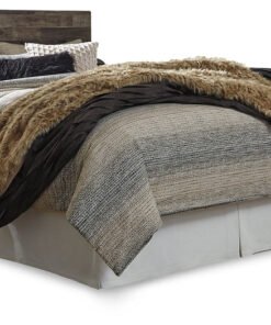 Alternative view of Derekson Queen/Full Panel Headboard Bed with Mirrored Dresser