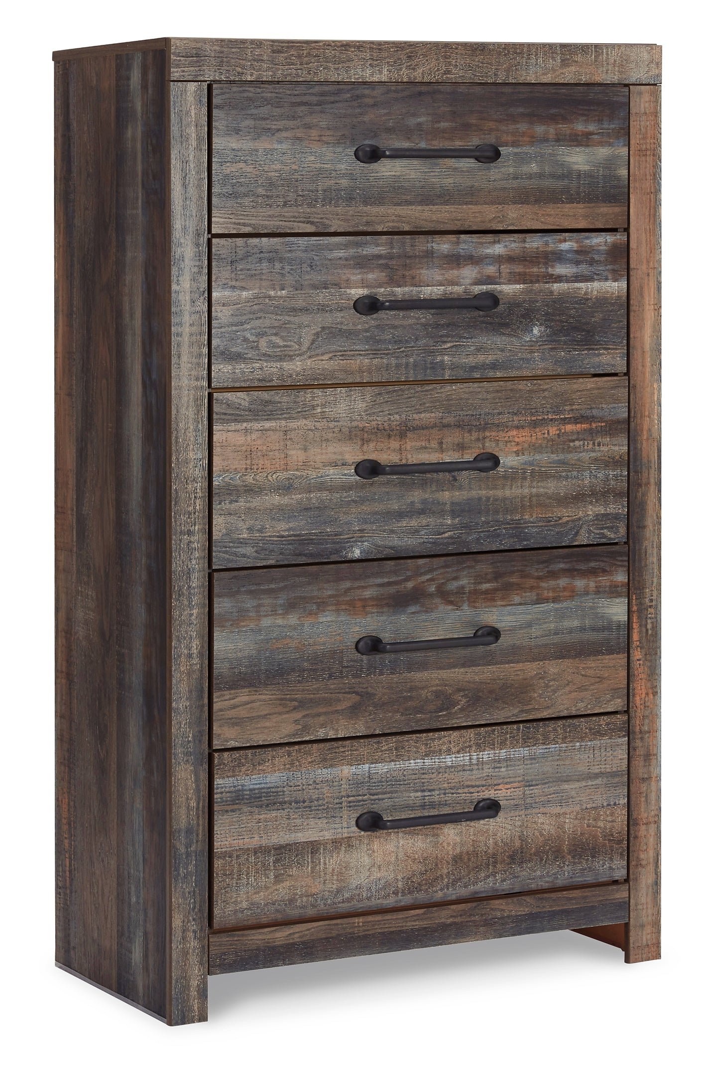 Drystan Full Bookcase Bed with 2 Storage Drawers with Mirrored Dresser, Chest and Nightstand - Image 5