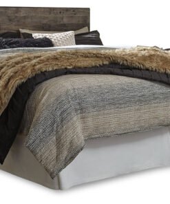 Alternative view of Derekson King Panel Headboard Bed with Mirrored Dresser