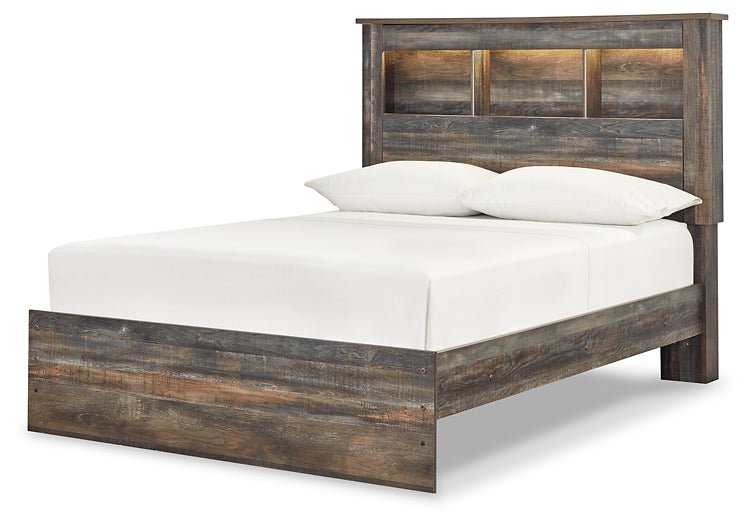 Drystan Full Bookcase Bed with Mirrored Dresser - Image 3