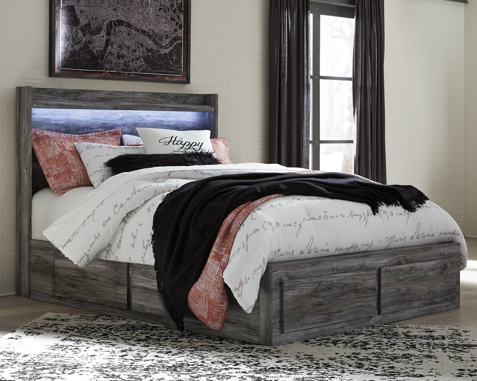 Baystorm Panel Bed With 6 Storage Drawers - Image 10