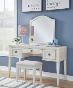 Ashley Express - Robbinsdale Mirrored Vanity with Bench