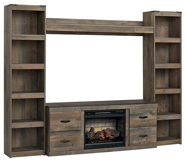 Ashley Express - Trinell 4-Piece Entertainment Center with Electric Fireplace - Image 2