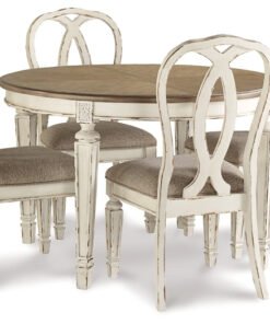 Realyn Dining Table and 4 Chairs