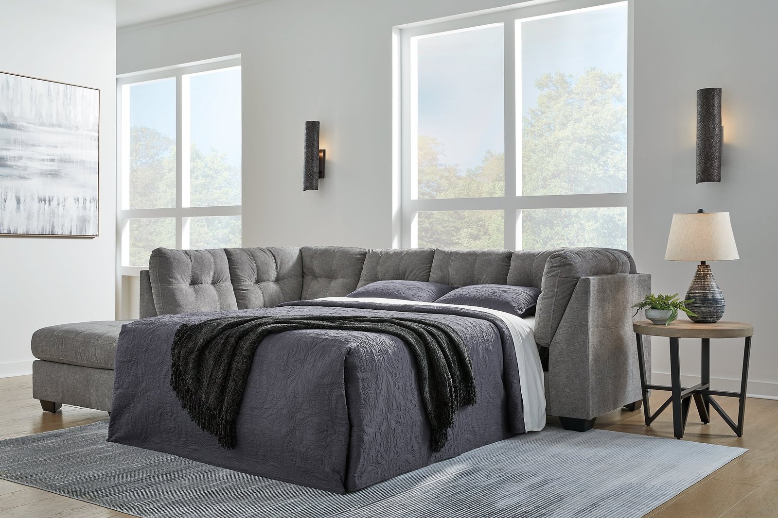 Marleton 2-Piece Sleeper Sectional with Chaise - Image 2