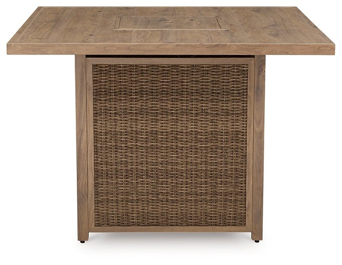 Walton Bridge Square Bar Table w/Fire Pit - Image 10