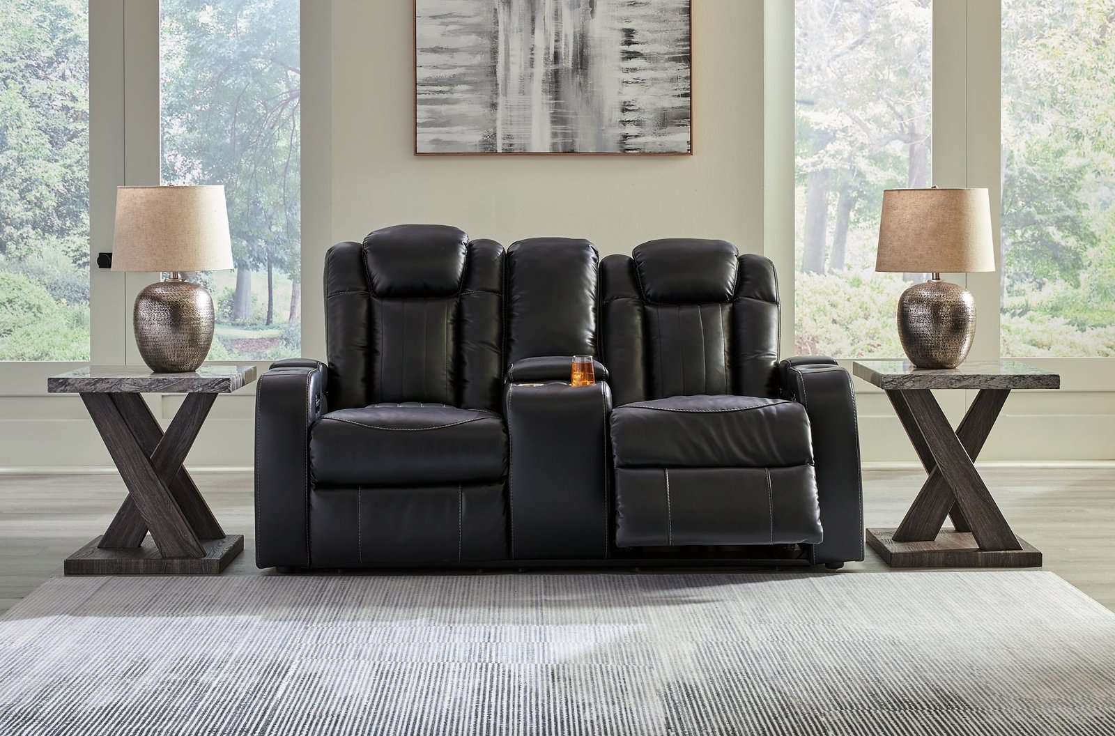 Caveman Den PWR REC Loveseat/CON/ADJ HDRST - Image 6