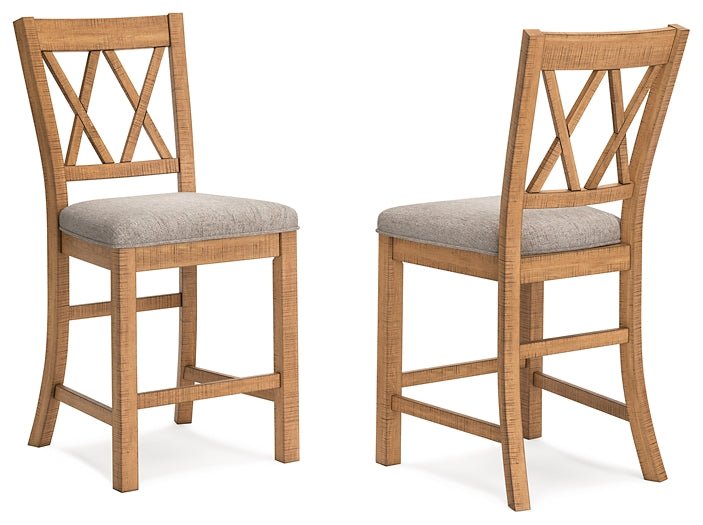 Ashley Express - Havonplane Upholstered Barstool (2/CN) - Image 2