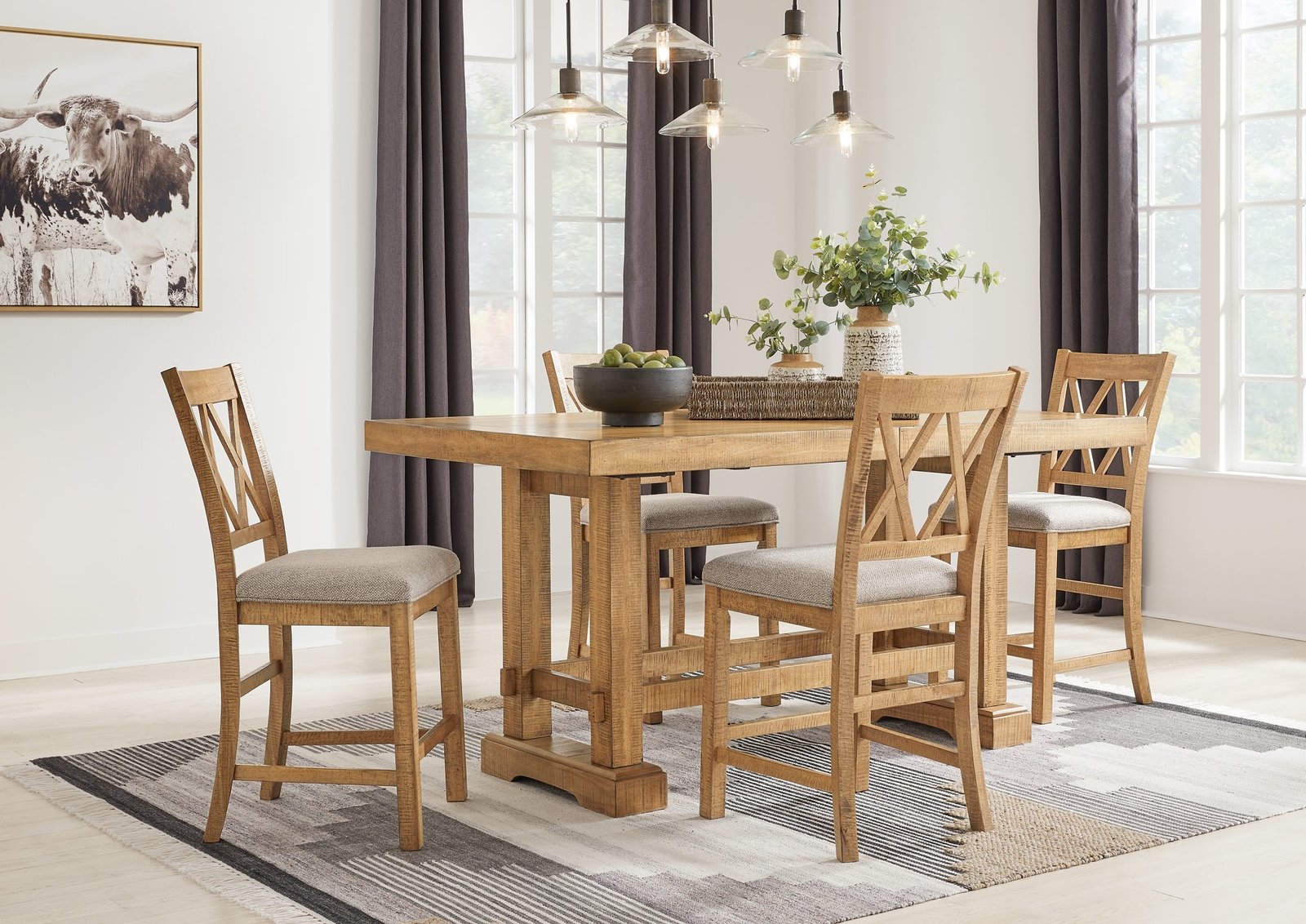 Ashley Express - Havonplane Upholstered Barstool (2/CN) - Image 8