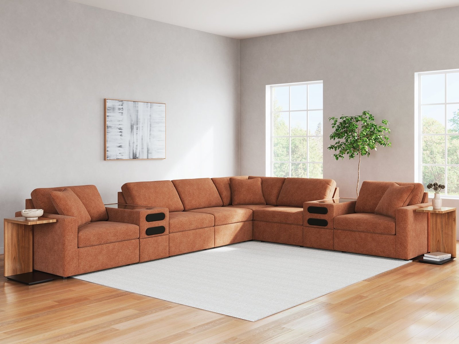 Modmax 8-Piece Sectional with Audio Consoles - Image 6