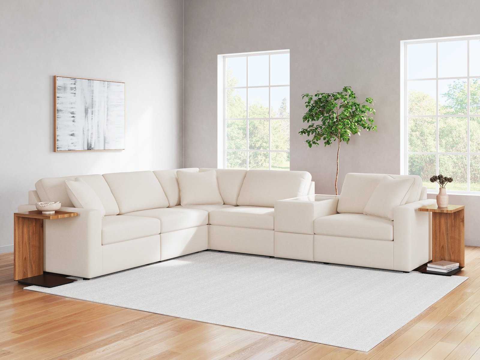 Modmax 6-Piece Sectional with Storage Console - Image 10