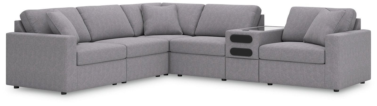 Modmax 6-Piece Sectional with Audio Console - Image 10
