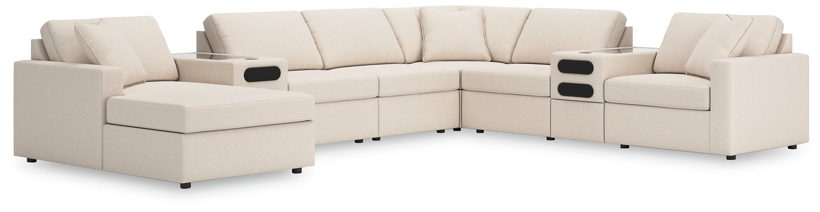 Modmax 8-PC Sectional with Chaise and Audio Consoles - Image 6
