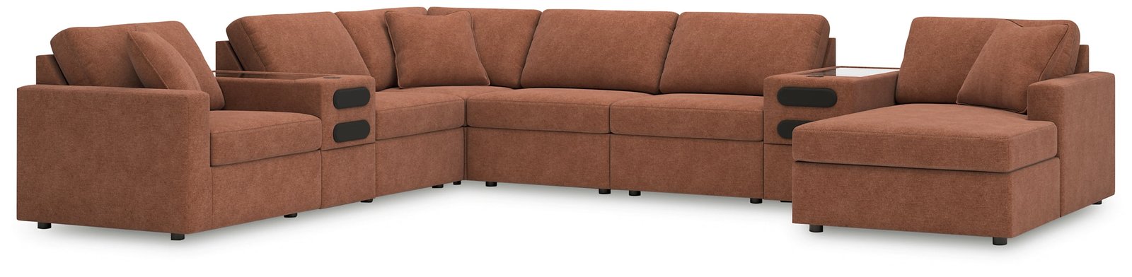 Modmax 8-PC Sectional with Chaise and Audio Consoles - Image 4