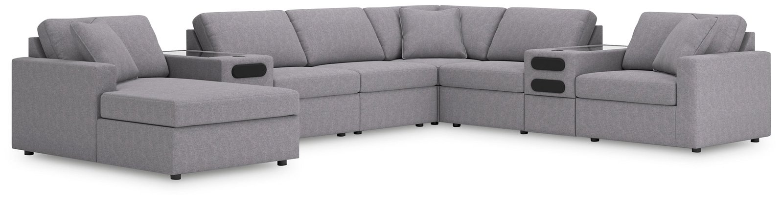 Modmax 8-PC Sectional with Chaise and Audio Consoles - Image 10
