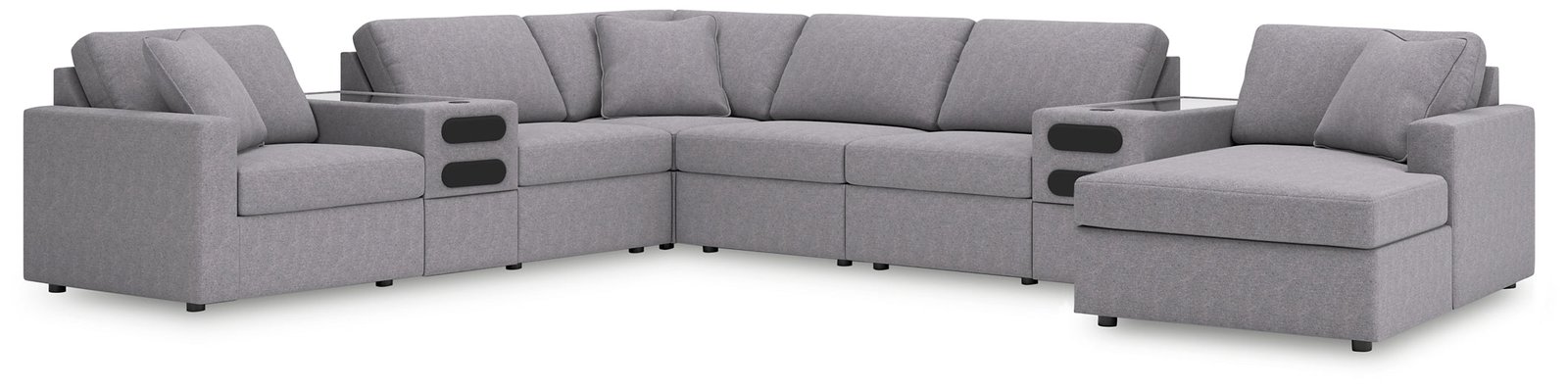 Modmax 8-PC Sectional with Chaise and Audio Consoles - Image 3